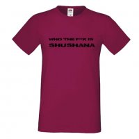 Мъжка тениска Who The F is Shushana, снимка 2 - Тениски - 33159403