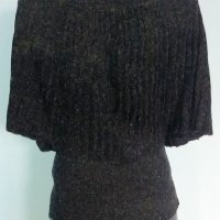 Кашмирен пуловер модел Топ от пухкаво плетиво (вълна, кашмир и спандекс), снимка 6 - Корсети, бюстиета, топове - 28039347