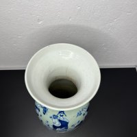 Китайска порцеланова ваза №4824, снимка 8 - Антикварни и старинни предмети - 43462970