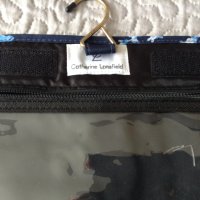 Синя Козметична чанта с флорален принт Catherine Lansfield Avon, снимка 6 - Други - 40460873