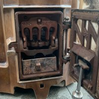 Старинна емайлирана чугунена печка в стил Ар Деко!, снимка 8 - Антикварни и старинни предмети - 13469070