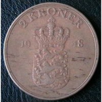 2 крони 1948, Дания, снимка 1 - Нумизматика и бонистика - 28378363