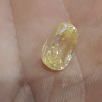 Естествен жълт Сапфир 9.10ct серт. AGI, снимка 3 - Други - 40040961