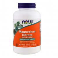  NOW Foods Magnesium Citrate Powder | Магнезий на прах, 227 гр. ПРОМО!