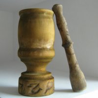 Стар дървен хаван, хаванче, снимка 5 - Други ценни предмети - 32730054