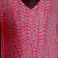 Красива блуза Vila в неоново оранжево и бяло🍀👚M, М/L🍀👚 арт.307, снимка 2 - Ризи - 27695743