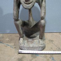  дървена статуетка африканска, снимка 2 - Антикварни и старинни предмети - 35008065