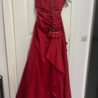 Нова дълга червена рокля размер S/M, снимка 1 - Рокли - 40874866