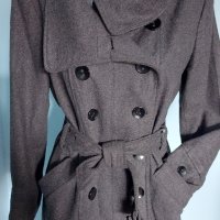 Елегантно вълнено палто тип Кардиган / голям размер , снимка 14 - Палта, манта - 43786167