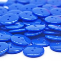 Пластмасови тъмно сини копчета 12.5 мм - 10 бр/к-кт, снимка 1 - Други - 43723815