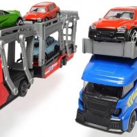 Автовоз с 3 броя колички Dickie Toys / Дики Тойс, снимка 3 - Коли, камиони, мотори, писти - 35077179