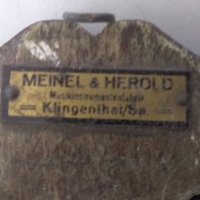 Стара немска мандолина Meinel&Herold, снимка 4 - Антикварни и старинни предмети - 34745716