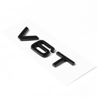 Черни емблеми надпис за калник V6T Audi /Ауди black badge, снимка 1 - Аксесоари и консумативи - 39839811