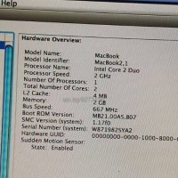 Macbook 13 инча 2 ядрен HDD 320 GB, снимка 6 - Лаптопи за дома - 44000985