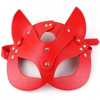 Еротична маска за лице , секси маска - Секси коте - Red, снимка 1 - Други - 38563817