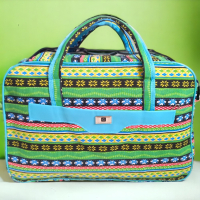 Големи летни пътни чанти с красив цветен принт, снимка 6 - Сакове - 44879379