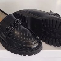 Модни дамски обувки лоуфър модел: 3731-1 black, снимка 3 - Дамски ежедневни обувки - 40448385