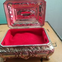 посребрена метална барокова кутия, снимка 5 - Други ценни предмети - 38297069