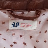 Кожено яке H&M 9-10 години, снимка 3 - Детски якета и елеци - 32284594