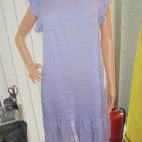 ленена рокличка в лилаво, снимка 1 - Рокли - 37454055
