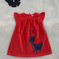 Коледна рокля за бебе 3 месеца, снимка 1 - Бебешки рокли - 38704510