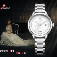 Дамски часовник NAVIFORCE Clarity SIlver/White 5008 SW., снимка 9 - Дамски - 34745000