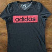 Adidas Essentials Linear - страхотна дамска тениска КАТО НОВА, снимка 8 - Тениски - 32363559