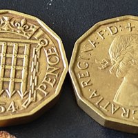 Mонети  Великобритания  Кралица Елизабет II 1954 - 1967 година, снимка 1 - Нумизматика и бонистика - 43896479
