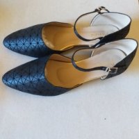 Дам.обувки-/изк.кожа-сатен/-"PENNE"-№39-цвят-черни. Закупени от Италия., снимка 3 - Дамски ежедневни обувки - 26554303