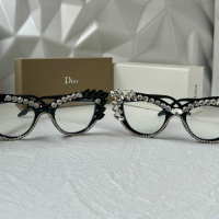 Dior прозрачни слънчеви очила, очила за компютър екстравагантни с камъни, снимка 9 - Слънчеви и диоптрични очила - 44845595