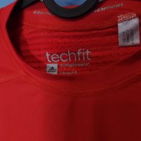 Adidas Techfit Спортна/Блуза Мъжка/S, снимка 3 - Спортни дрехи, екипи - 43180062
