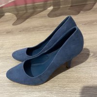 Токчета обувки на висок ток сини graceland, снимка 2 - Дамски обувки на ток - 34766995