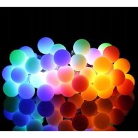 Цветни соларни лампи за двор или градина, LED крушки

, снимка 1 - Лед осветление - 42940355
