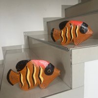Дървени риби риба декорация статуетки, снимка 2 - Статуетки - 43524735