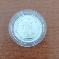 Сребърни монети Швейцария, снимка 3 - Нумизматика и бонистика - 44083534