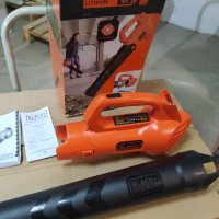 BLACK+DECKER електрически листосъбирач BCBL200B-XJ, 18V, оранжев/черен, без батерия и зарядно, снимка 2 - Градински инструменти - 43730869