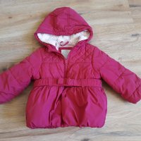 Зимно яке за момиче, дрехи и подарък боди, размер 86-92, снимка 2 - Бебешки якета и елеци - 26504806