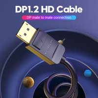 Vention Кабел Cable - Display Port v1.2 DP M / M Black 4K 1.5M - HACBG, снимка 3 - Кабели и адаптери - 43454752