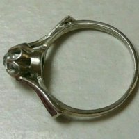 Стар Руски Сребърен пръстен 1940-1950 година , снимка 2 - Антикварни и старинни предмети - 27618553