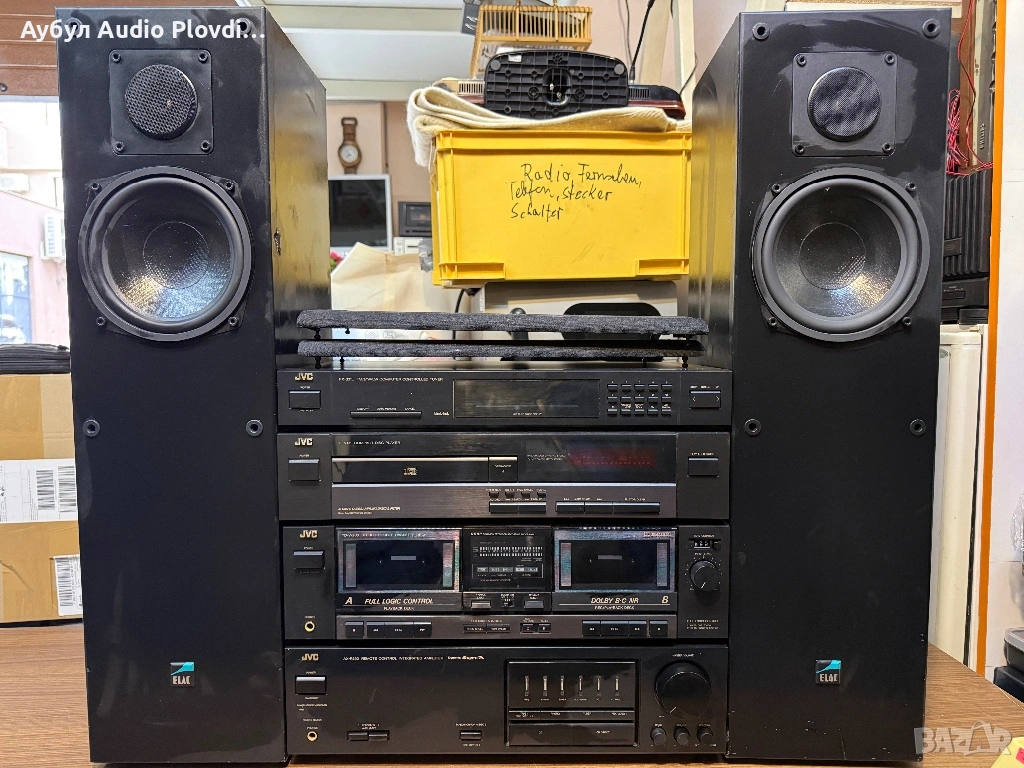 Аудио Система JVC AX-R332BK  Elac EL-91S Тонколони , снимка 1