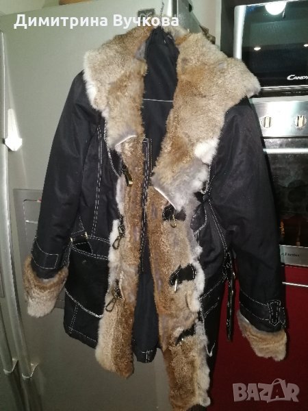 Продавам ново дамско яке с качулка Alexandra размер 42 заешка кожа, снимка 1