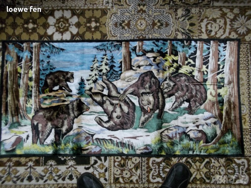 Подходящ за рамкиране като картина! Плюшен Гоблен Ковьор Мечета Пейзаж 130 см на 65 см ! Пано !, снимка 1