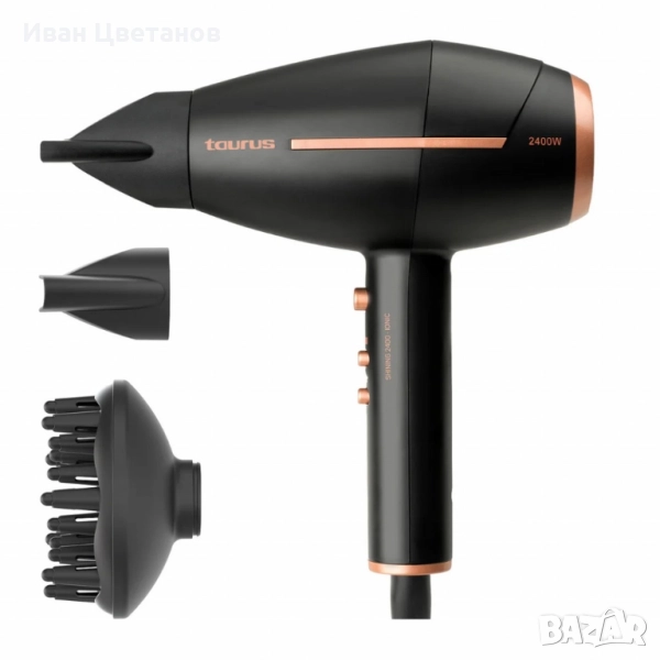 Професионален йонен сешоар Taurus Ionic Care 2400W – 2 скорости, 3 степени топлина, снимка 1