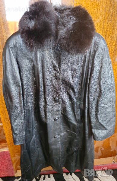 кожено дамско манто на Gorgio valentino , снимка 1