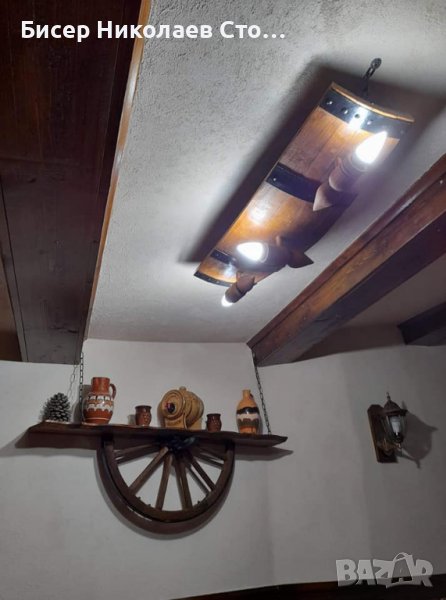 Полилеи от автентични бъчви с дървени чашки-конуси!, снимка 1