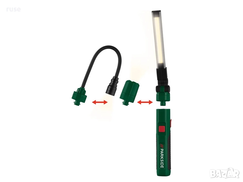 НОВА! Акумулаторна лампа 3 в 1 Parkside РАML 2000 A работна лампа1, снимка 1