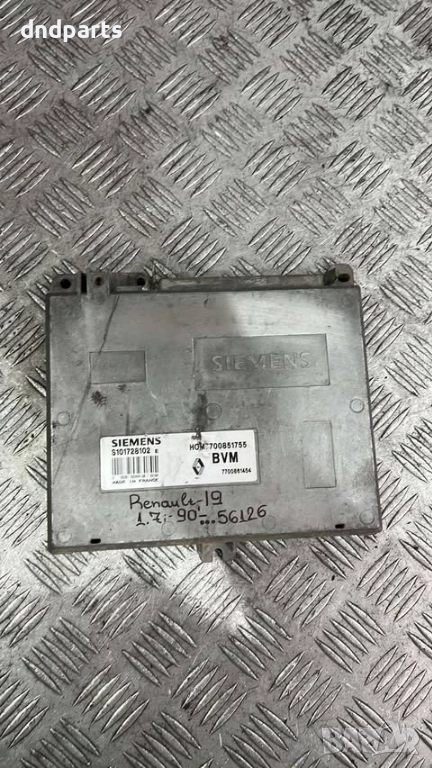Компютър Renault 19 1.7i 1990г. S101728102 7700851755 , снимка 1