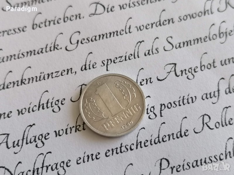 Монета - Германия - 1 пфениг | 1980г.; серия А, снимка 1