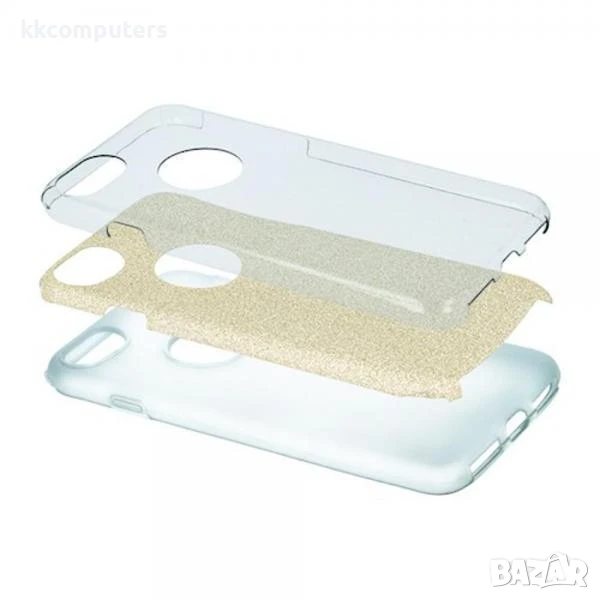 Калъф Glitter 3в1 за Samsung A54 5G / Златен / Баркод : 3132210, снимка 1