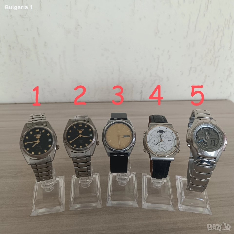 Японски ръчни часовници Seiko и Casio, снимка 1